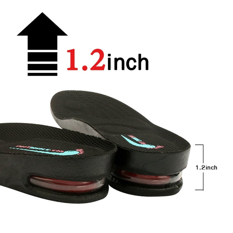FOOTINSOLE.COM Height Increase Shoe Insoles with Air Cushion (1 Layer (1.2" UP), (Men's 7-11)) - Image 2